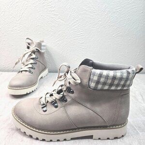 Cliffs White Mountain Boots Sz 9.5 Gray Gorpcore Grunge Lace Up Lug Hiker Bootie